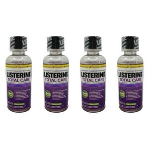 Listerine Total Care Anti-cavity Fluoride Mouthwash - TSA Compliant - 4 Ct